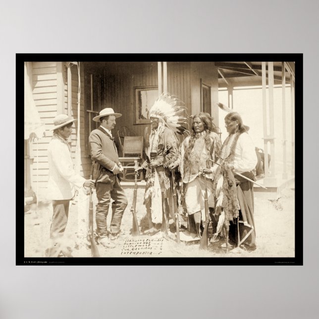 Póster Entrevista a tres indios chinos SD 1887 (Frente)