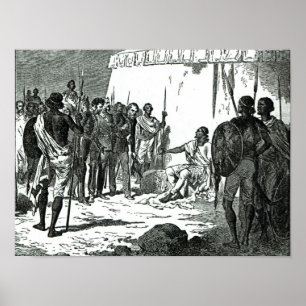 Póster Entrevista del Sr. Rassam con el Rey Theodore