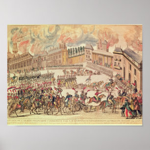 Póster Entry of the French Army Commanded