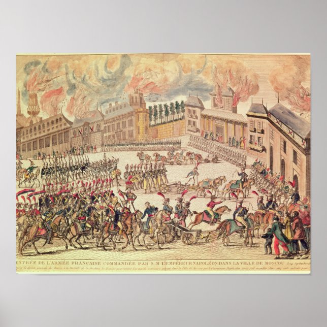 Póster Entry of the French Army Commanded (Frente)