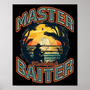 Póster Entusiasta de la pesca mundial de Master Byiter