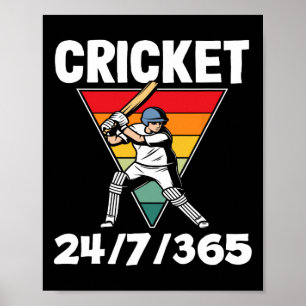 Póster Entusiasta del jugador de cricket 247365 Pion