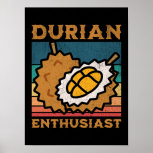 Póster Entusiasta durión Divertido amante