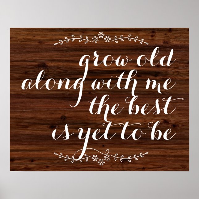 Póster Envejecer conmigo, lo mejor es ser citado. (Frente)