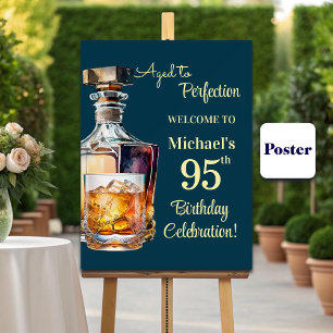 Póster Envejecido a la Perfección Hombres 95 Cumpleaños W