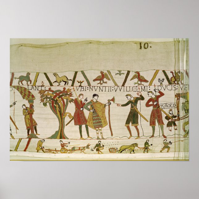 Póster Envian a enviados del duque de Guillermo al conde  (Frente)