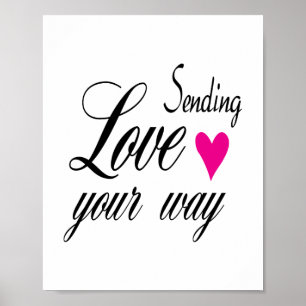 Póster Enviando Amor en Tu Dirección