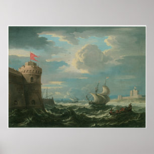 Póster Enviando en una brisa tiesa, Pieter Mulier