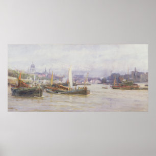 Póster Envío en el Thames