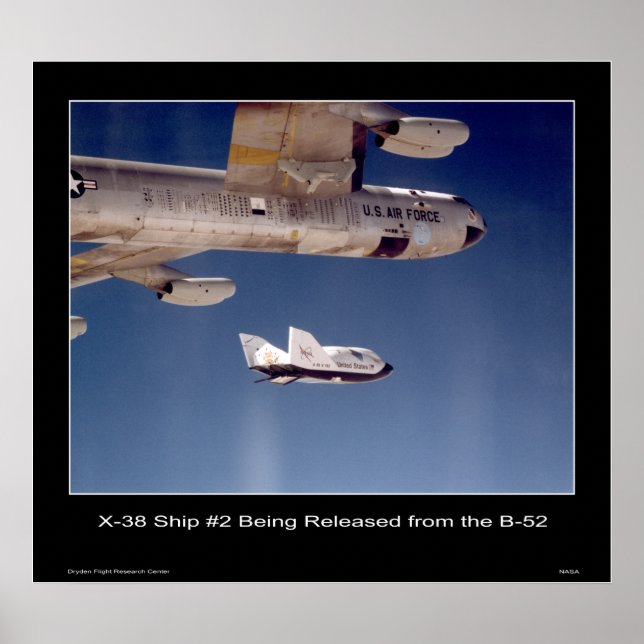 Póster Envío X-38 #2 liberado del B-52 (Frente)