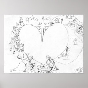 Póster Envuelto en los brazos de su amor