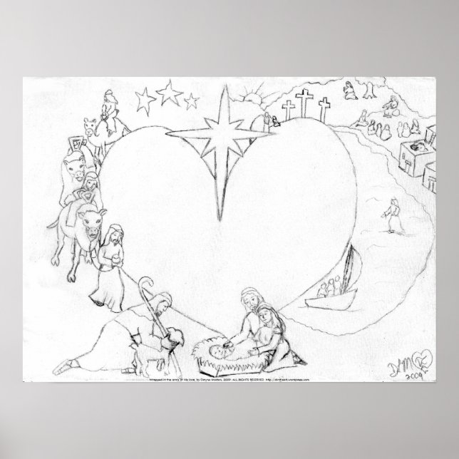 Póster Envuelto en los brazos de su amor (Frente)