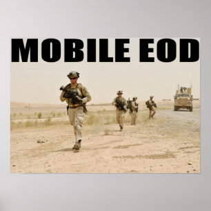 Póster EOD móvil de marina