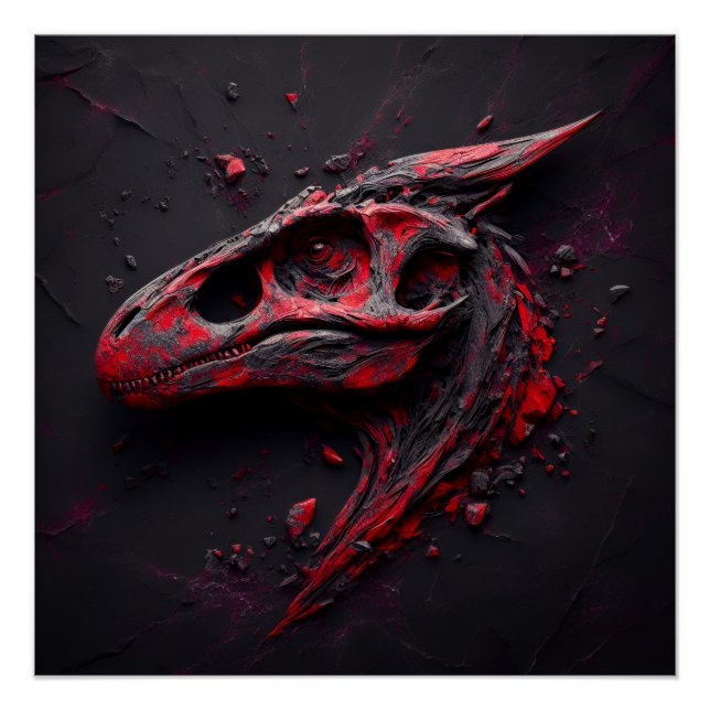 Póster Eones en el carbón de Crimson - El genio de la IA (Anverso)