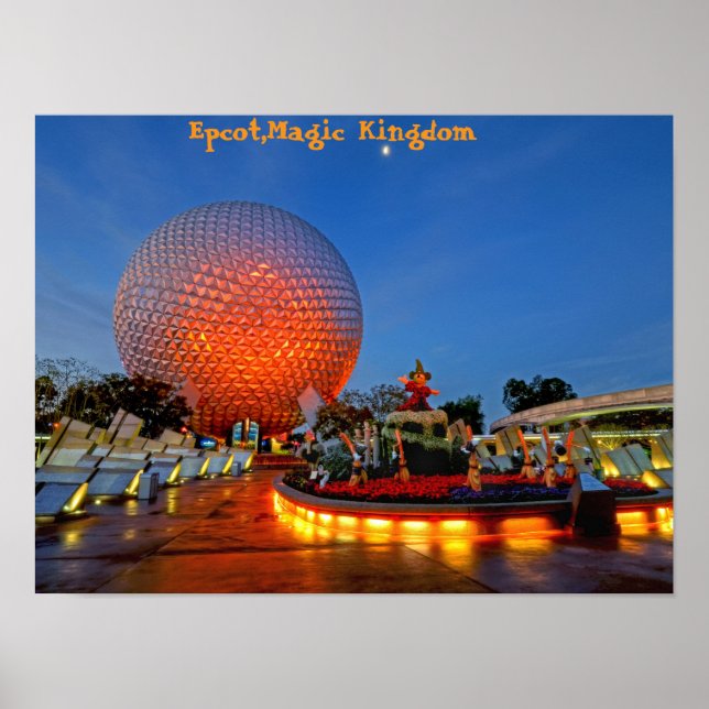 Póster Epcot, Magic Kingdom, Florida (Frente)