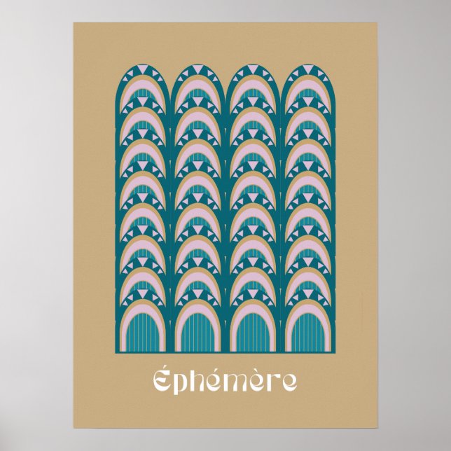 Póster éphémère art deco (Frente)