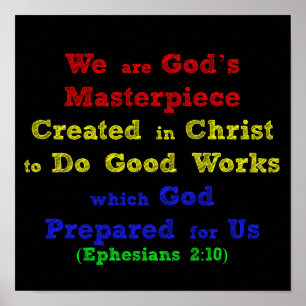 Póster Ephesians We are God's Masterpiece
