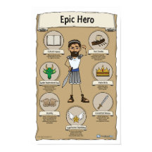 Epic Hero Classroom Poster - Fondo blanco