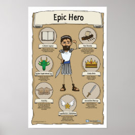 Póster Epic Hero Classroom Poster - Fondo blanco