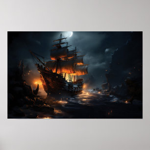 Póster Epic Pirate Ship Poster