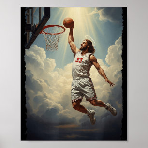 Póster Épica Divina Dulce Jesús En El Santo Basketball C