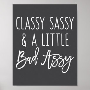 Póster Épico Assy Gfit Pequeño Decir Elegante Sassy Malo