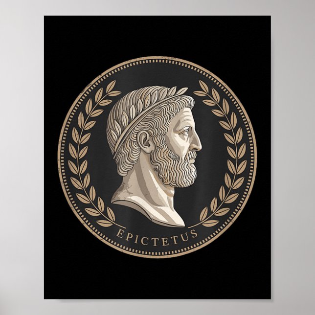 Póster Epictetus romano estoico Bust (Frente)