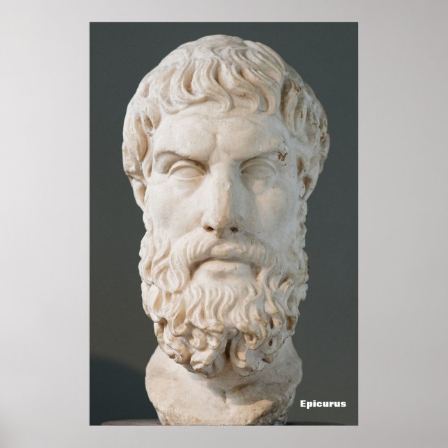 Póster Epicurus / Filósofo griego / (Frente)