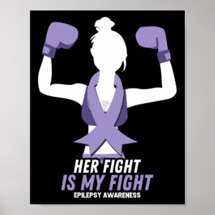 Póster Epilepsia Awareness Su Lucha Es Mi Cinta De Lucha 