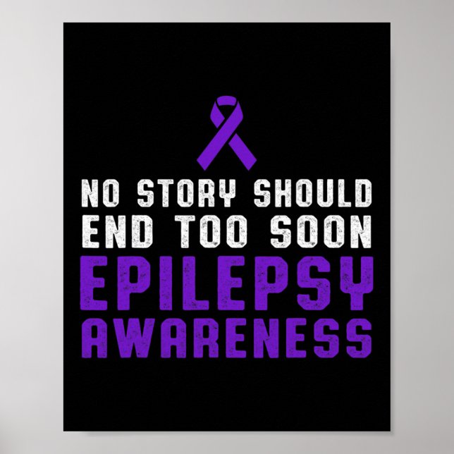 Póster Epilepsia Conciencia Diversión Beat Epileptic Warr (Frente)