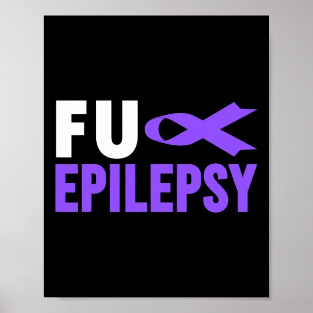 Póster Epilepsia Conciencia - Epilepsia Epilepsy Epilepsy (Frente)