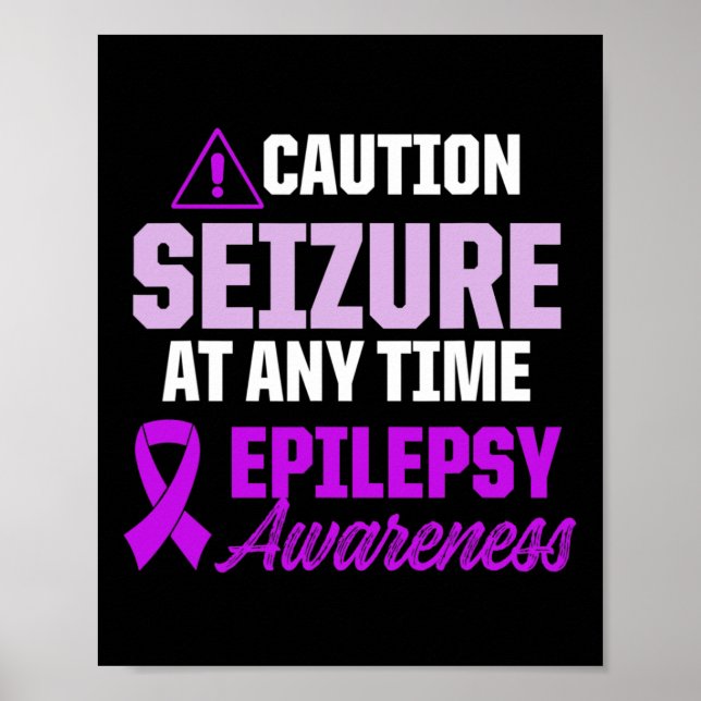 Póster Epilepsia Conciencia Sobreviviente de Guerrero Epi (Frente)