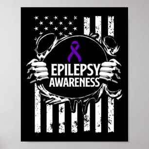 Póster Epilepsia Conciencia Sobreviviente de Guerrero Epi