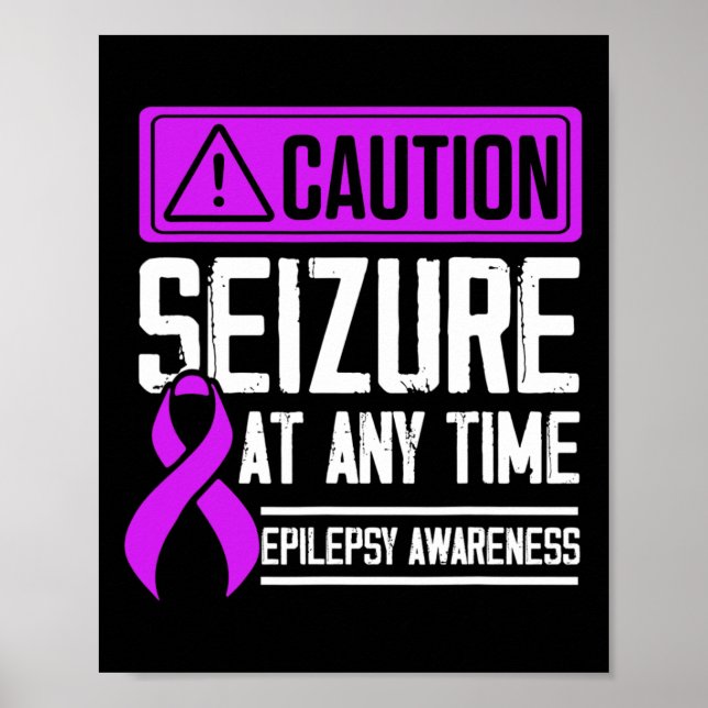 Póster Epilepsia Concienciación Convulsión Epiléptico Gue (Frente)