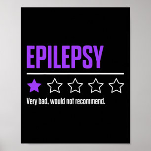 Póster Epilepsia Concienciación Éxito Del Guerrero Epilép