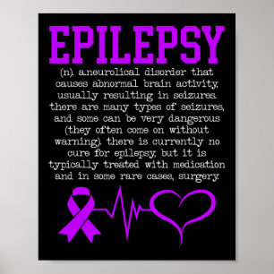 Póster Epilepsia de Lucha contra la Epilepsia Epiléptica