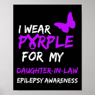 Póster Epilepsia Llevo Morado Por Mi Nuera Cinta