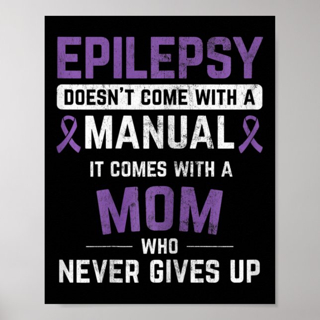 Póster Epilepsia Mamá Epilepsia Epilepsia Epilepsia Epile (Frente)