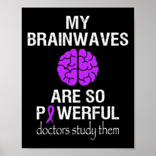 Póster Epilepsia Mes de Conciencia Las ondas cerebrales s