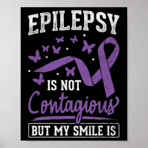 Póster Epilepsia No Contagiosa Mi Sonrisa Es Consciente D