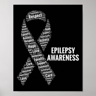 Póster Epilepsia Sensibilización Respeto Atención Promoci