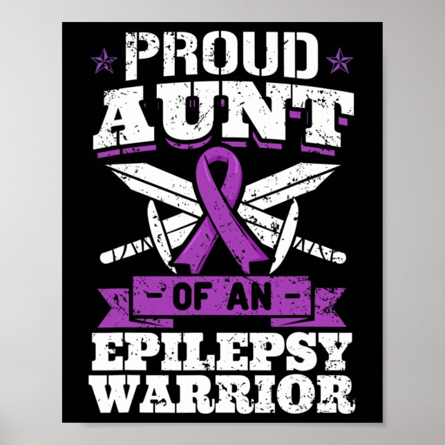 Póster Epilepsia Trastorno de Convulsión Epiléptica A (Frente)