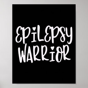 Póster Epilepsia Warrior Epilepsia Conciencia