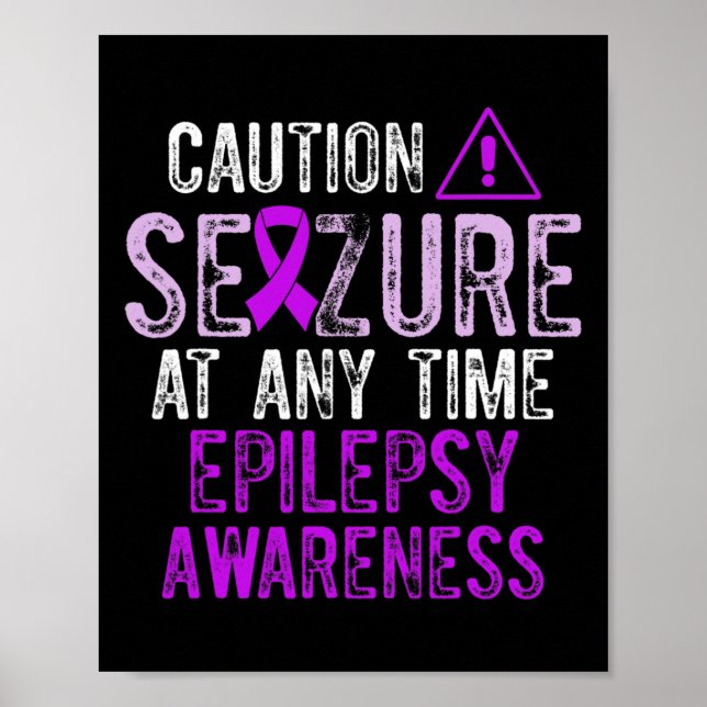 Póster Epilepsy Awareness Epileptic Warrior Survivor 5  (Frente)