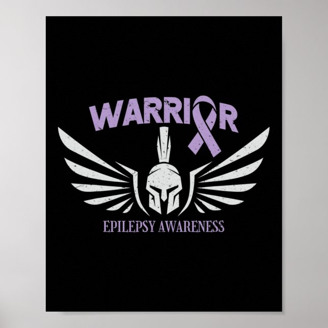 Póster Epilepsy Awareness Warrior Ribbon  (Frente)