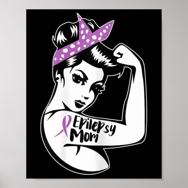 Póster Epilepsy Support - Epileptic Awareness Epilepsy Mo (Frente)