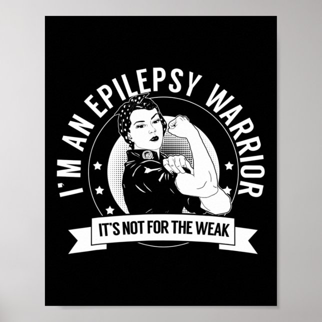 Póster Epilepsy Warrior Nftw - Epilepsia Awareness (Frente)