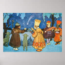 Póster Epiphany Three Kings from the East by Zdenek Guth 