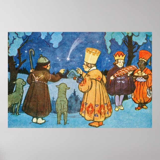 Póster Epiphany Three Kings from the East by Zdenek Guth  (Frente)