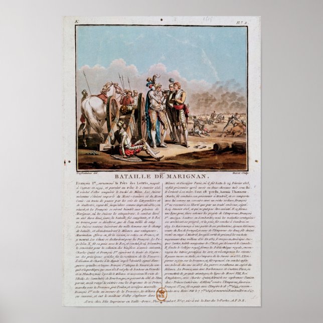 Póster Episodio de la batalla de Marignan (Frente)